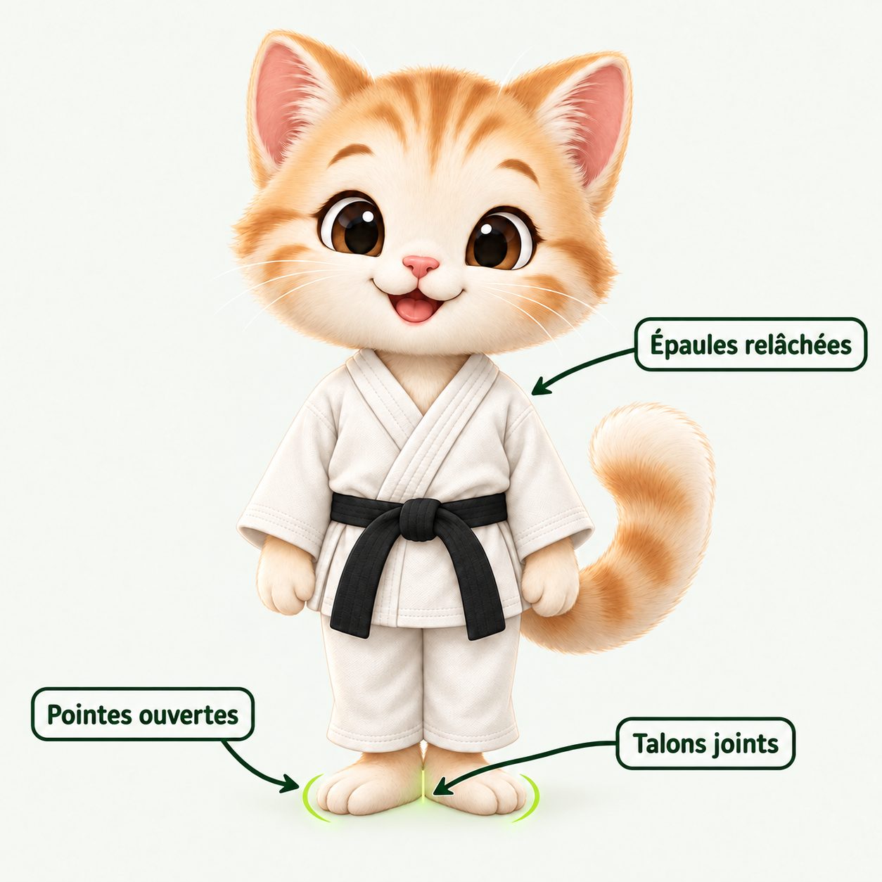 Illustration pédagogique de Musubi dachi
