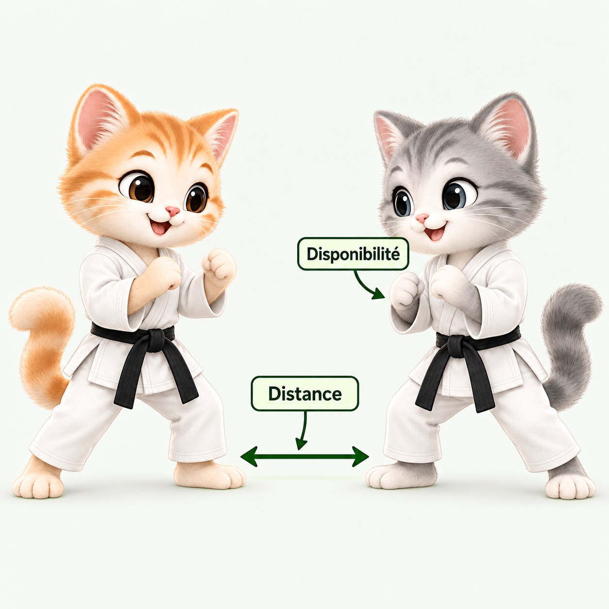 Illustration pédagogique de Ma-ai : distance