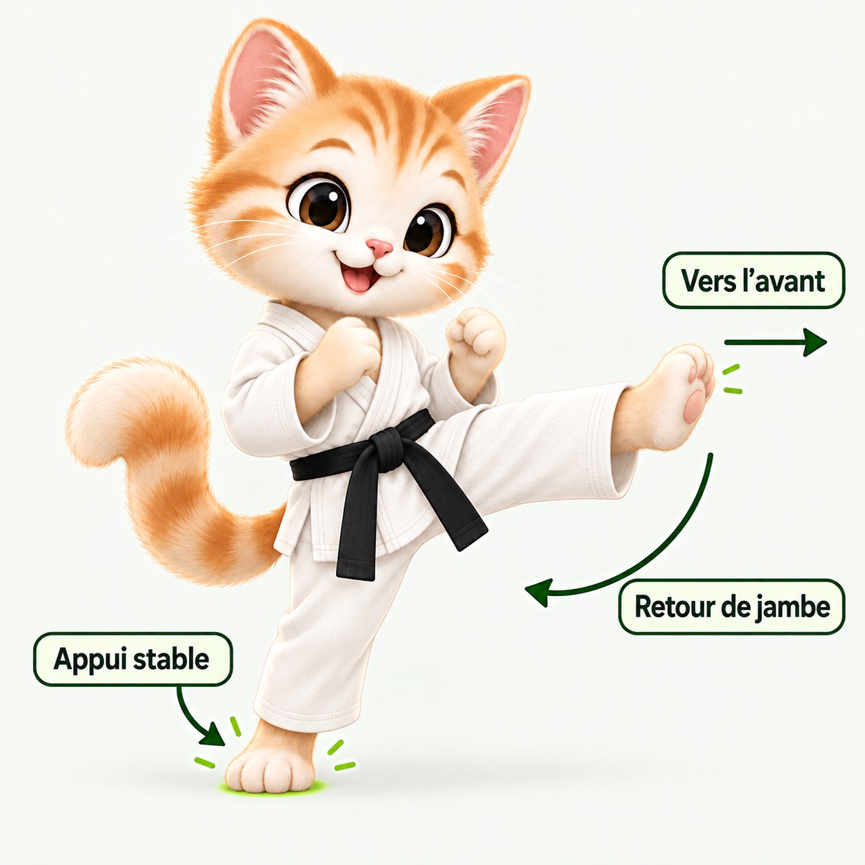 Illustration pédagogique de Mae geri
