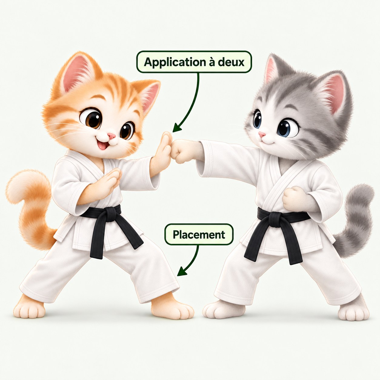 Illustration pédagogique de Ohyo kumite