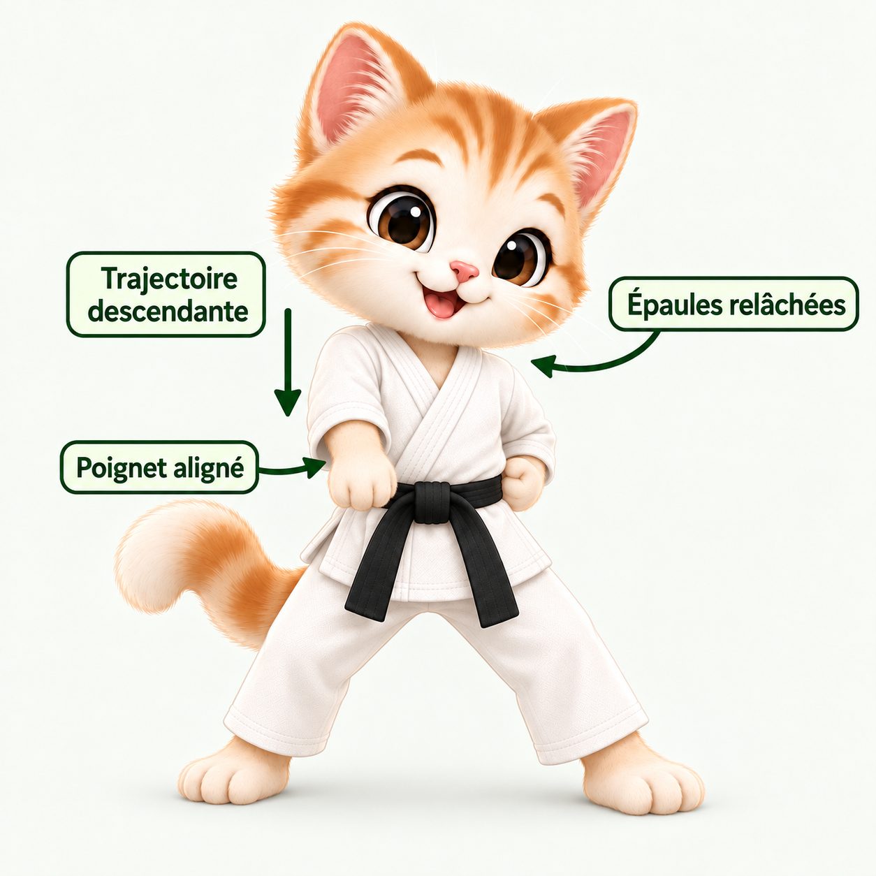 Illustration pédagogique de Otoshi uke