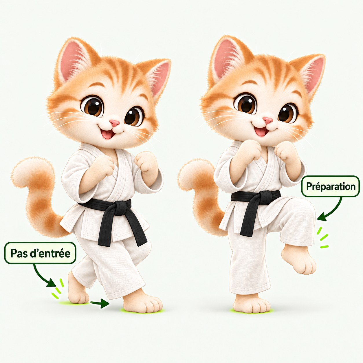 Illustration pédagogique de Surikomi ashi