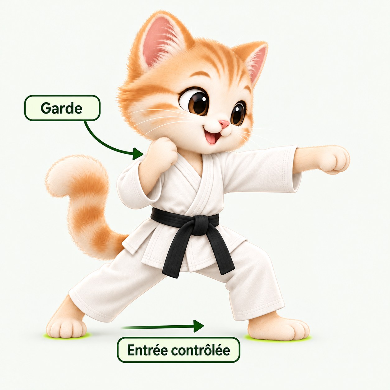 Illustration pédagogique de Tobikomi zuki